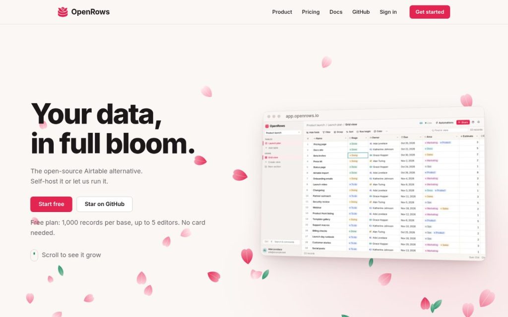 OpenRows